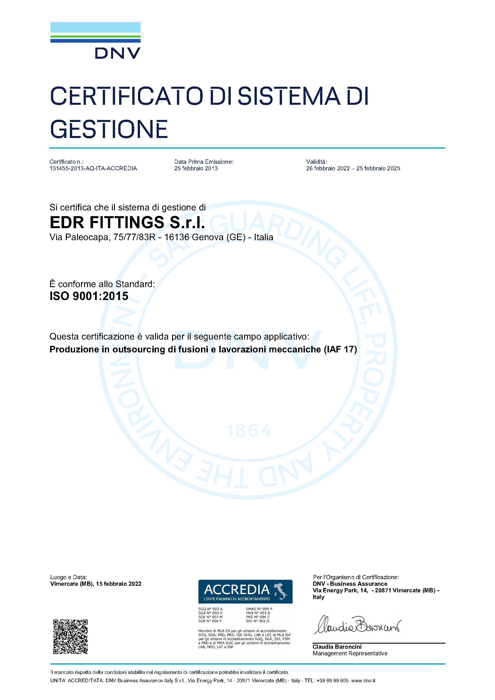 certificazione DNV-GL